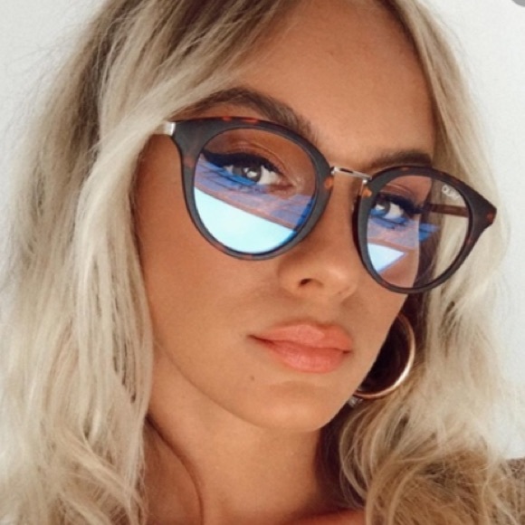 Quay Australia Accessories - HP! Quay gotta run tortoise blue light glasses